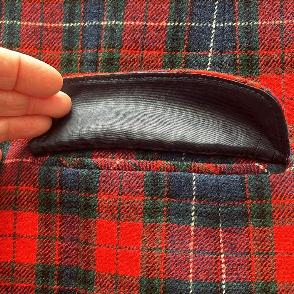Vintage Three Button Pendleton Plaid Blazer - image 6